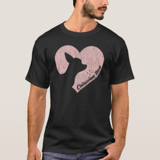 Chihuahua Mama Dog Valentijnse Moederdag He T-shirt