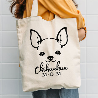 Chihuahua mama Grocery Canvas tas
