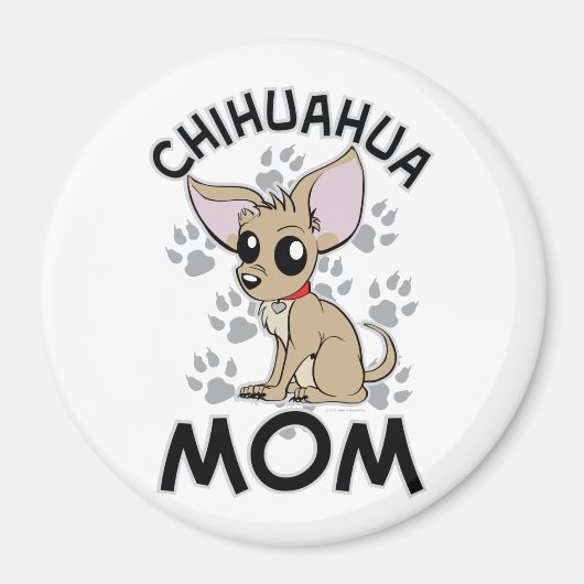 Chihuahua Mama Magneet (Voorkant)