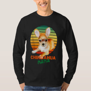 Chihuahua Mama op de  soonsondergang in Chihuahua T-shirt