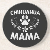 Chihuahua Mama Zandsteen Onderzetter (Voorkant)