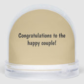 Chihuahua Mariage Globe de neige cadeau (Arrière)