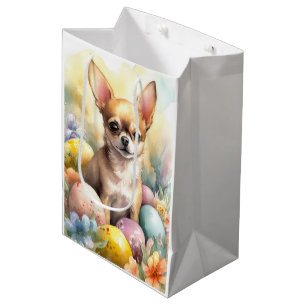 Chihuahua met Pasen Eieren Vakantie  Medium Cadeauzakje