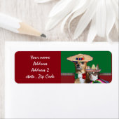 Chihuahua mexicain étiquettes de adresse (En situation)