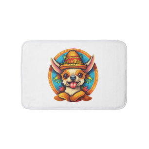 Chihuahua Mexico Cinco de Mayo Grappige Hond Badmat