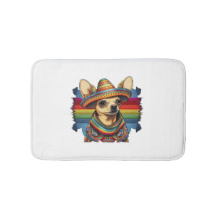 Chihuahua Mexico Cinco de Mayo Grappige Hond Badmat