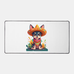 Chihuahua Mexico Cinco de Mayo Grappige Hond Bureaumat