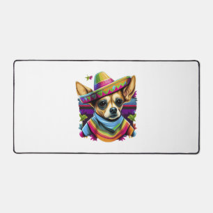 Chihuahua Mexico Cinco de Mayo Grappige Hond Bureaumat