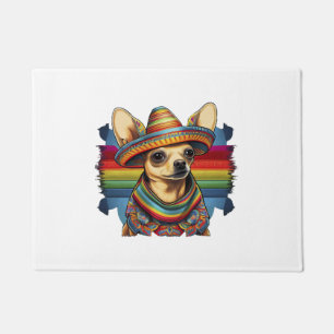 Chihuahua Mexico Cinco de Mayo Grappige Hond Deurmat