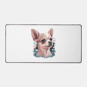 Chihuahua mignon chien de belles fleurs fille