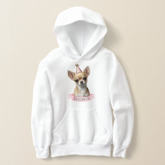 Chihuahua mignonne avec Casquette rose Nom Sweet D