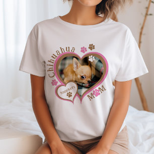 Chihuahua Moeder Aangepaste Foto T-shirt