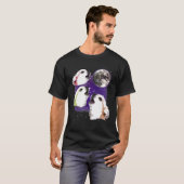 Chihuahua Moon Funny Three Chihuahua Hondenliefheb T-shirt (Voorkant volledig)