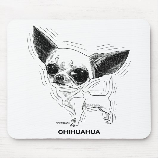 Chihuahua Mousepad Muismat (Voorkant)