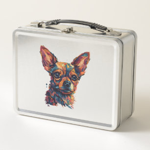 Chihuahua mozaïek geometrische kunst hond