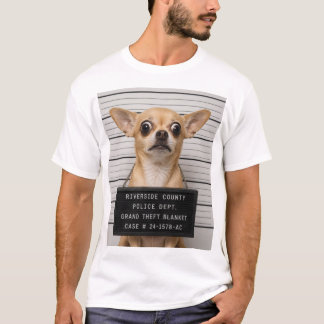 Chihuahua Mugshot: Grote Diefstal van Deken T-shirt