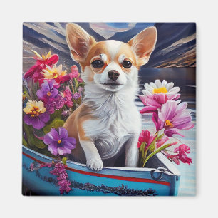 Chihuahua op een peddel: Een Schilderachtig avontu Magneet