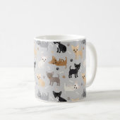 Chihuahua Os et pattes de café gris Mug (Devant droit)