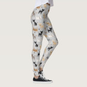 Chihuahua os et pattes Leggings gris (Droite)