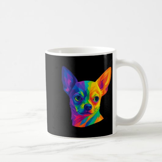Chihuahua P Art Rtrait For Dog Owners Koffiemok (Rechts)