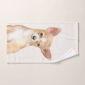 Chihuahua Painting - Cute Original Dog Art (Serviette à main)