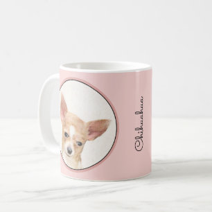 Chihuahua Painting - Cute Original Dog Art Koffiemok
