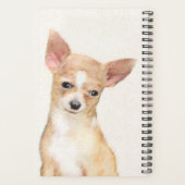 Chihuahua Painting - Cute Original Dog Art Planner (Achterkant)