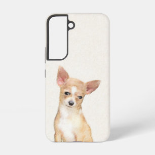 Chihuahua Painting - Cute Original Dog Art Samsung Galaxy Hoesje