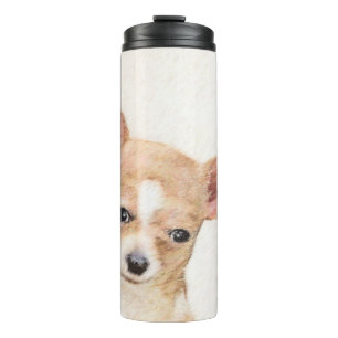 Chihuahua Painting - Cute Original Dog Art Thermosbeker