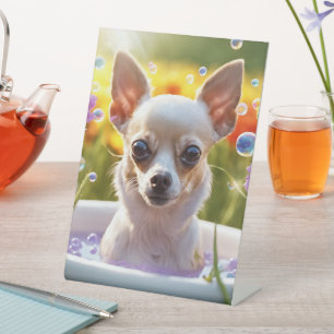 Chihuahua - Panneau du piédestal