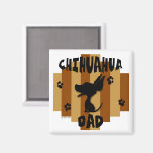 Chihuahua Papa Magnet (Recto/Verso)
