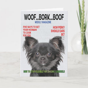 Chihuahua Parody Magazine Hoesje Card Kaart