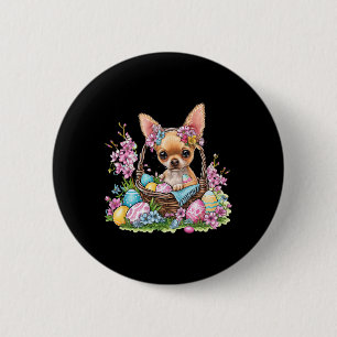 Chihuahua Pasen Chihuahua Konijnenoren Grafisch  Ronde Button 5,7 Cm