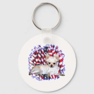 Chihuahua Patriot Sleutelhanger