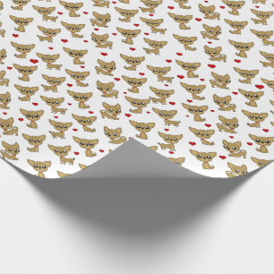 Chihuahua patroon cadeaupapier
