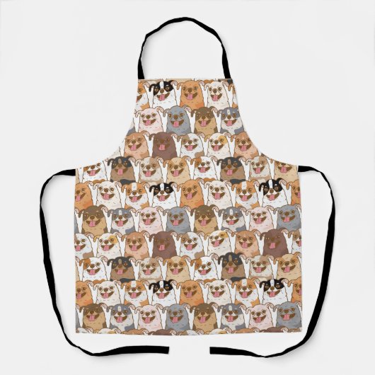 Chihuahua Pattern Schort (Voorkant)