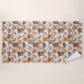 Chihuahua Pattern Strandlaken (Voorkant)