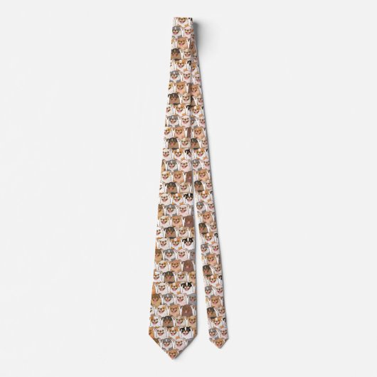 Chihuahua Pattern Stropdas (Voorkant)