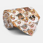 Chihuahua Pattern Stropdas (Opgerold)