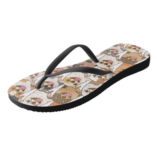 Chihuahua Pattern Teenslippers (Schuin)