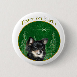 Chihuahua Peace Ronde Button 5,7 Cm