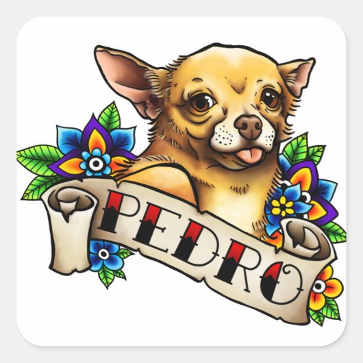 Chihuahua Pedro Sticker (Voorkant)
