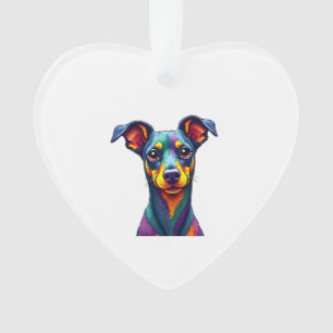 Chihuahua Peinture Abstraite Couleur Chien Mign