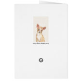 Chihuahua Peinture - Cute Original Chien Art (Dos)