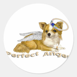 Chihuahua Perfect Angel Ronde Sticker