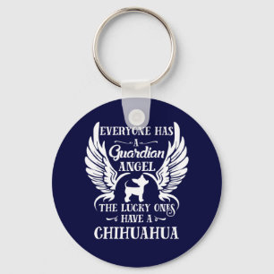 Chihuahua pet dog guardian angel sleutelhanger