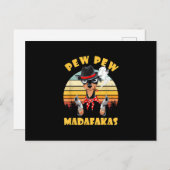chihuahua pew pew madafakas grappig minnaar van ch aankondigingskaart (Voorkant / Achterkant)