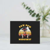 chihuahua pew pew madafakas grappig minnaar van ch aankondigingskaart (Staand voorkant)