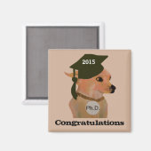 Chihuahua Ph.D Afstuderen Magneten (Voorkant / Achterkant)