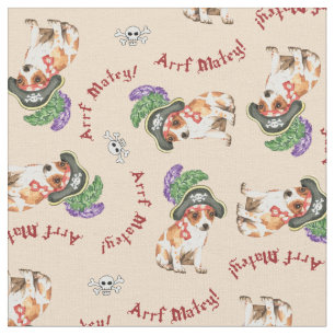 Chihuahua Pirate Fabric Stof